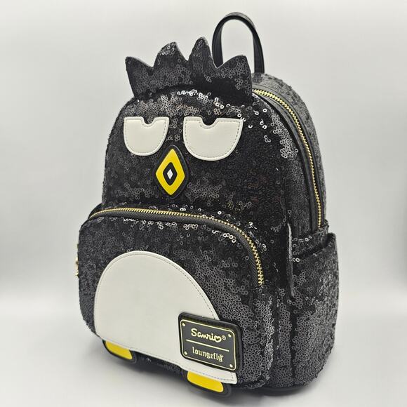 Loungefly Sanrio Hello Kitty and Friends Badtz Maru Sequins Mini Backpack Bag - Picture 3 of 16